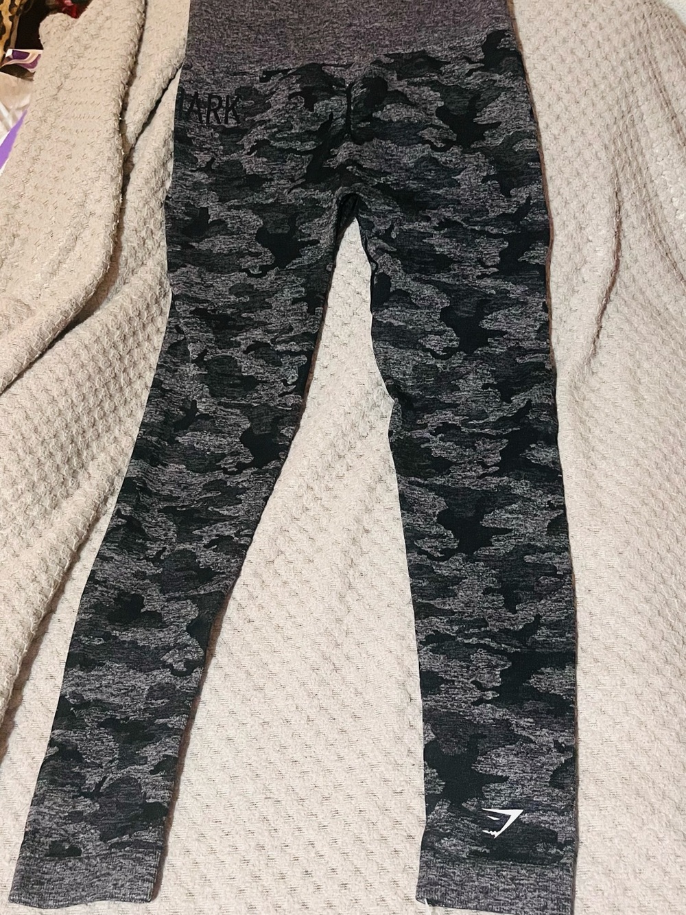 Gymshark Black and Gray Camo Jeggings